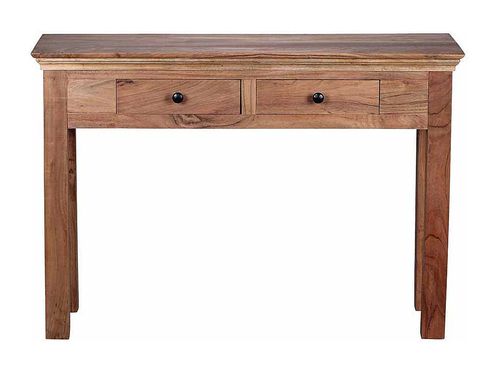 Konsolentisch aus Akazie Massivholz mit Schubladen