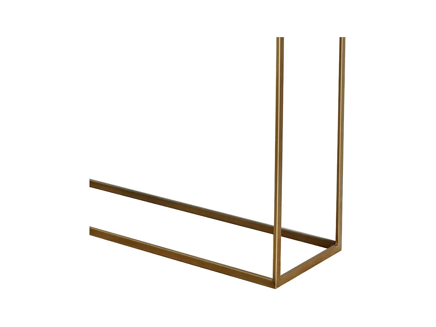 Konsolentisch Wandtisch aus Metall mit Massivholzplatte