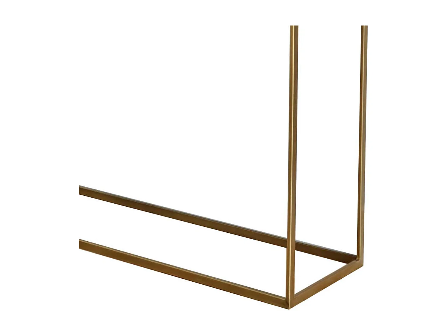 Konsolentisch Wandtisch aus Metall mit Massivholzplatte