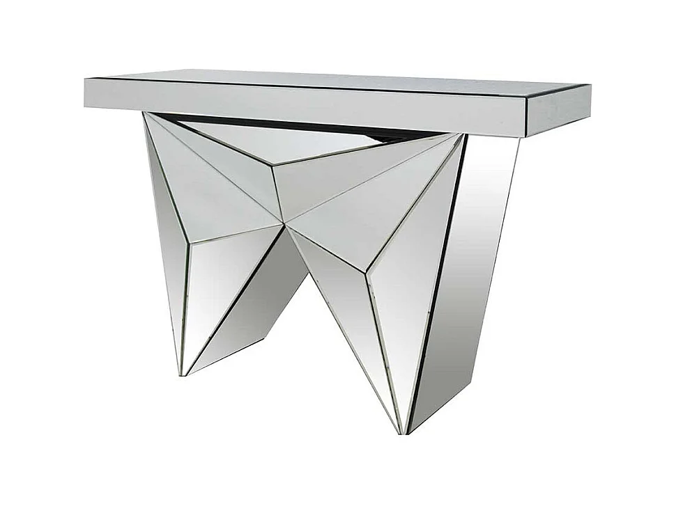 Spiegel Konsolen Tisch in modernem Design Glasplatte