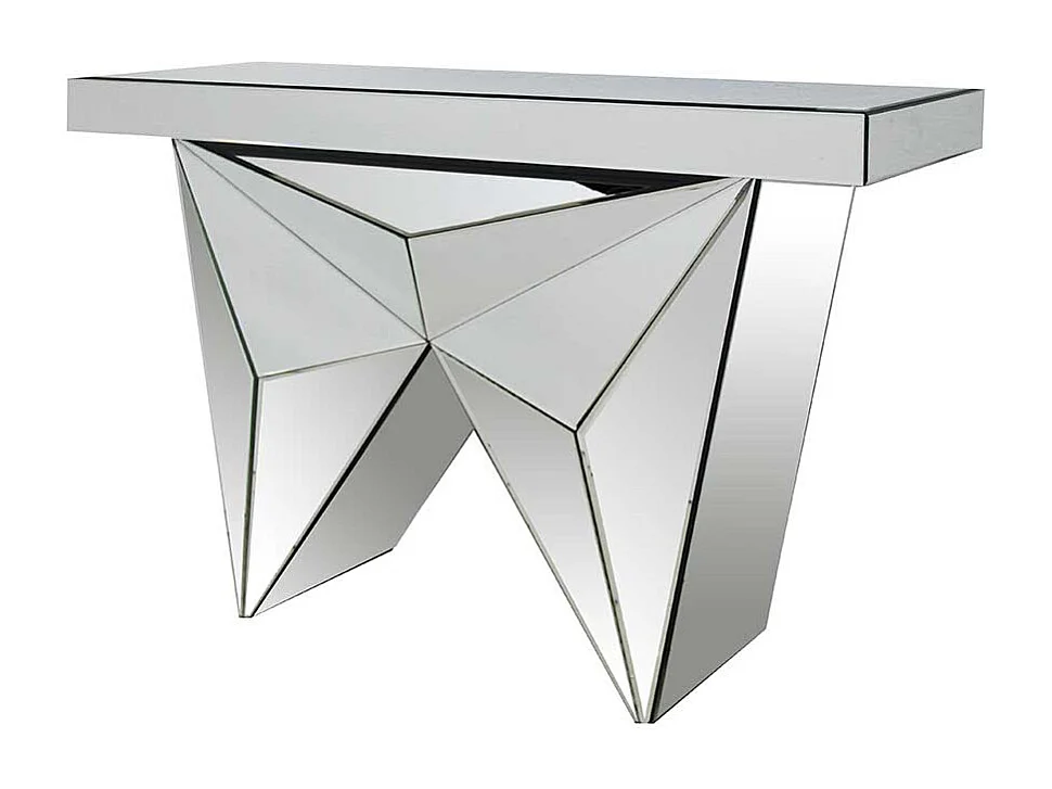 Spiegel Konsolen Tisch in modernem Design Glasplatte