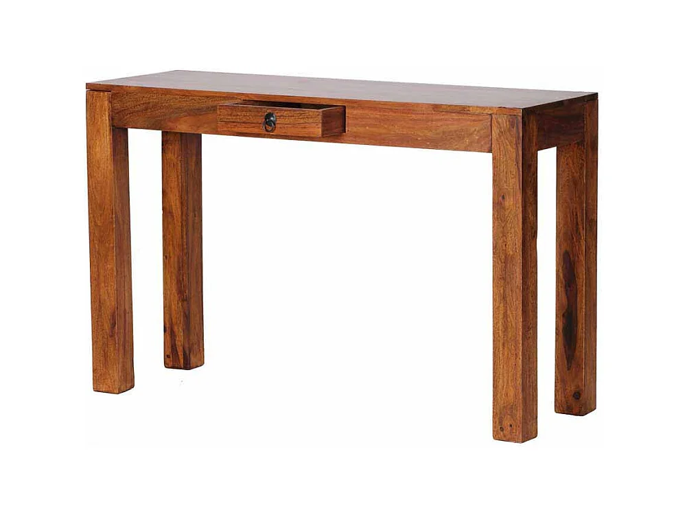 Konsolentisch aus Sheesham Massivholz Schublade