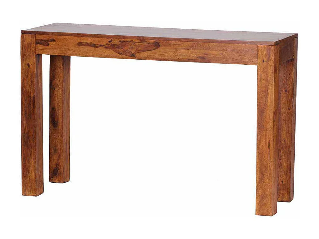 Konsolentisch aus Sheesham Massivholz Schublade