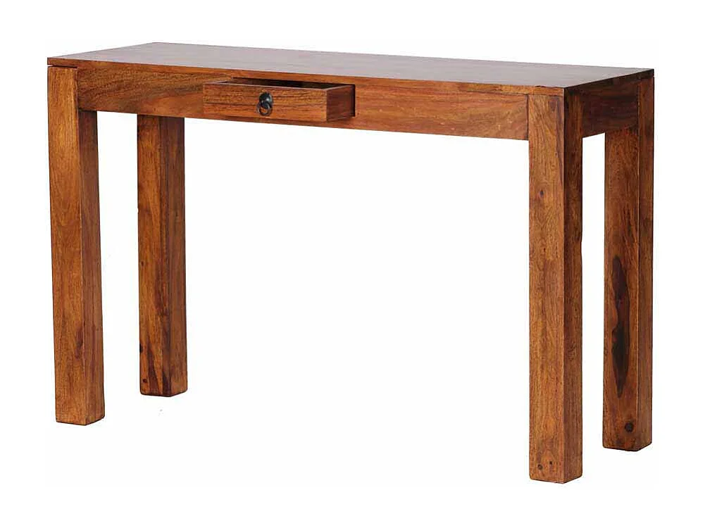 Konsolentisch aus Sheesham Massivholz Schublade