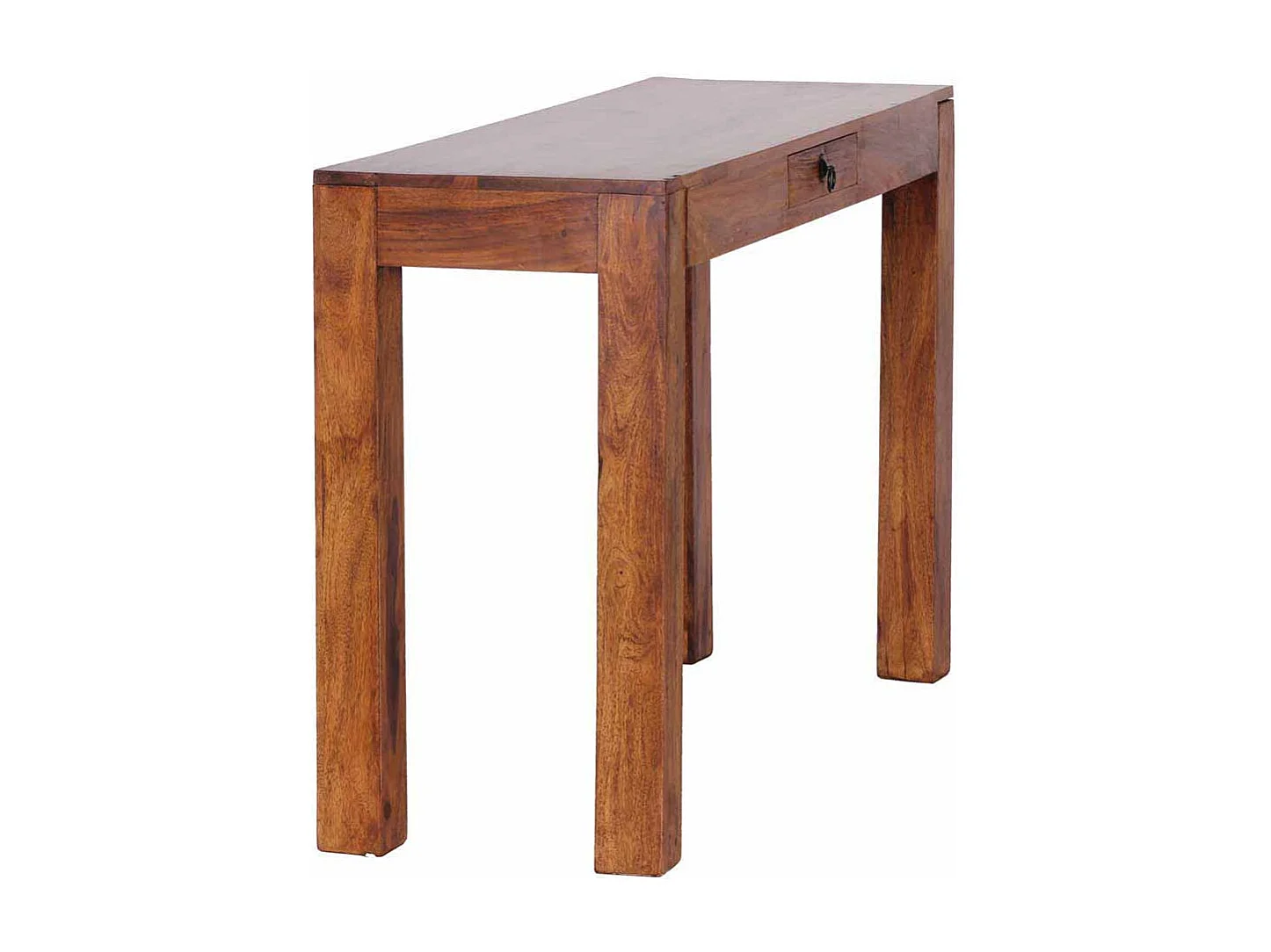 Konsolentisch aus Sheesham Massivholz Schublade