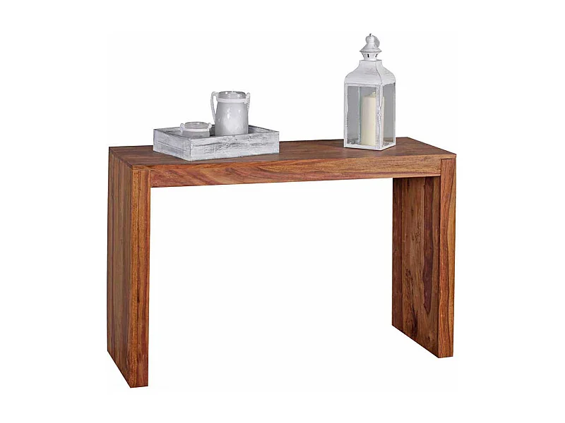 Konsolentisch aus Sheesham Massivholz lackiert