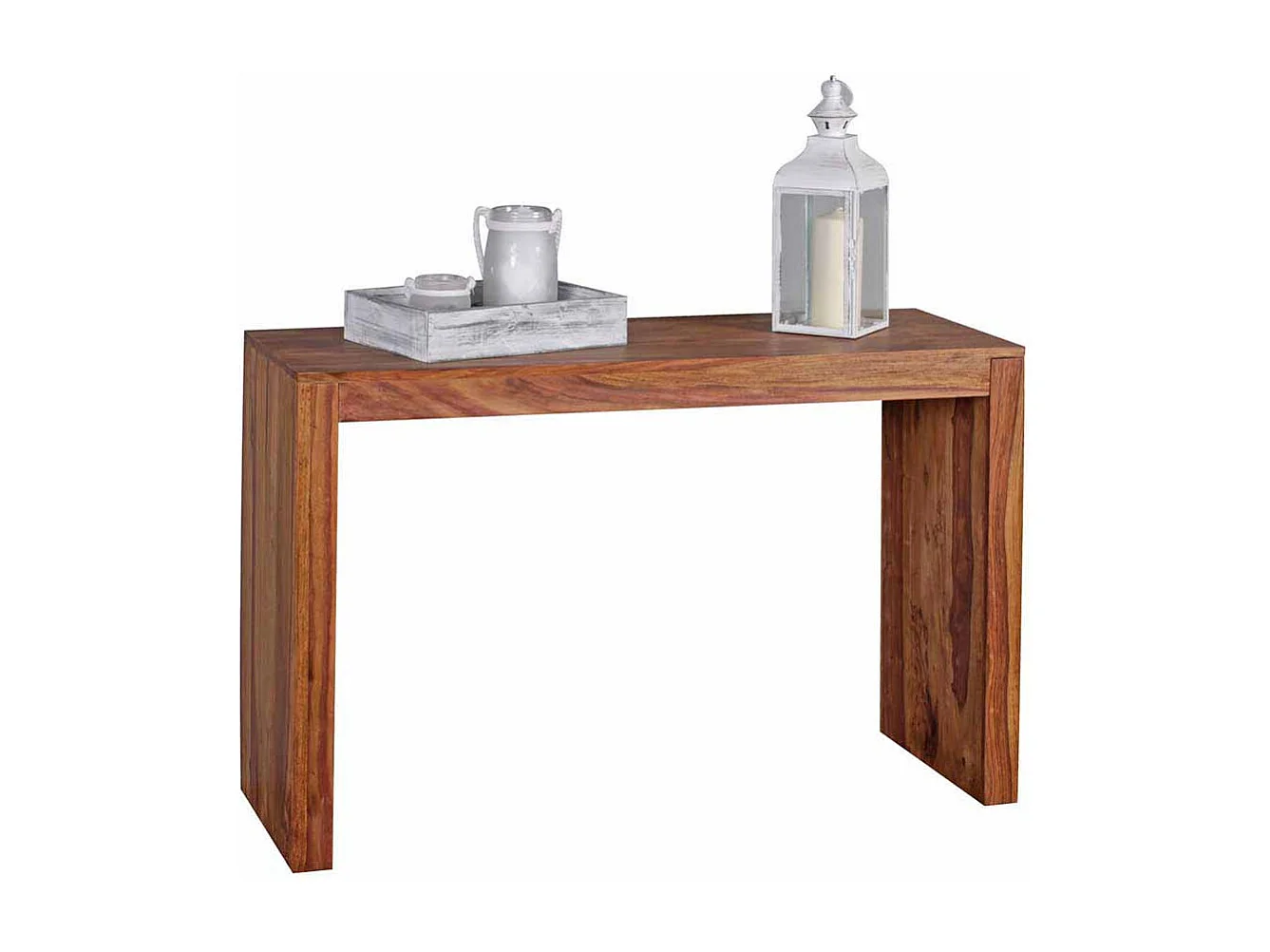 Konsolentisch aus Sheesham Massivholz lackiert