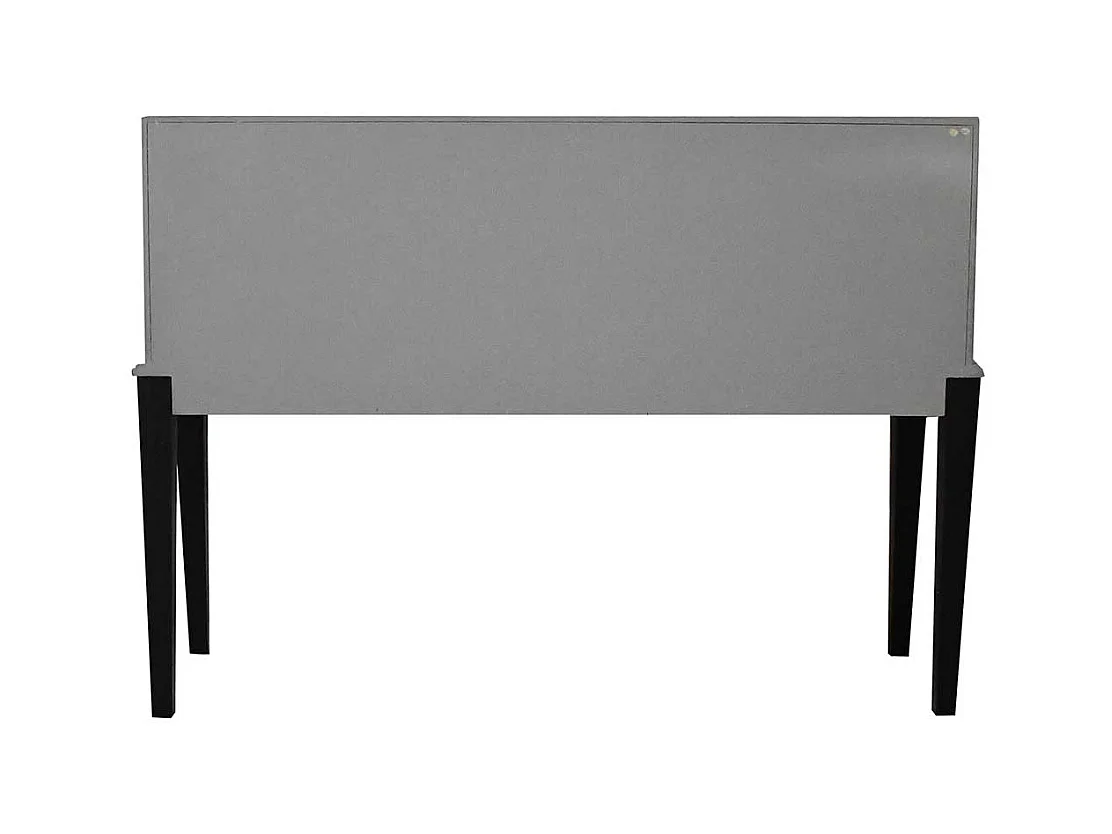 Retro Konsolentisch in Altsilberfarben und Schwarz vier Schubladen