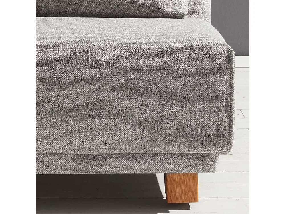 Grauer Sessel mit Schlaffunktion Made in Germany