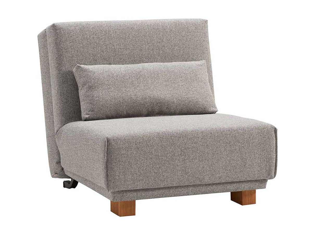 Grauer Sessel mit Schlaffunktion Made in Germany