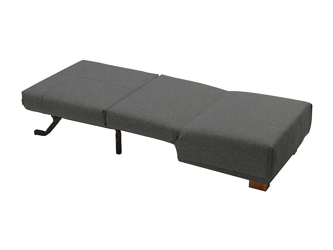 Schlafsessel in Dunkelgrau Stoff 85 cm breit