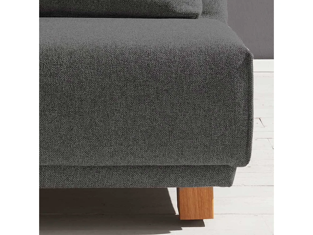 Schlafsessel in Dunkelgrau Stoff 85 cm breit