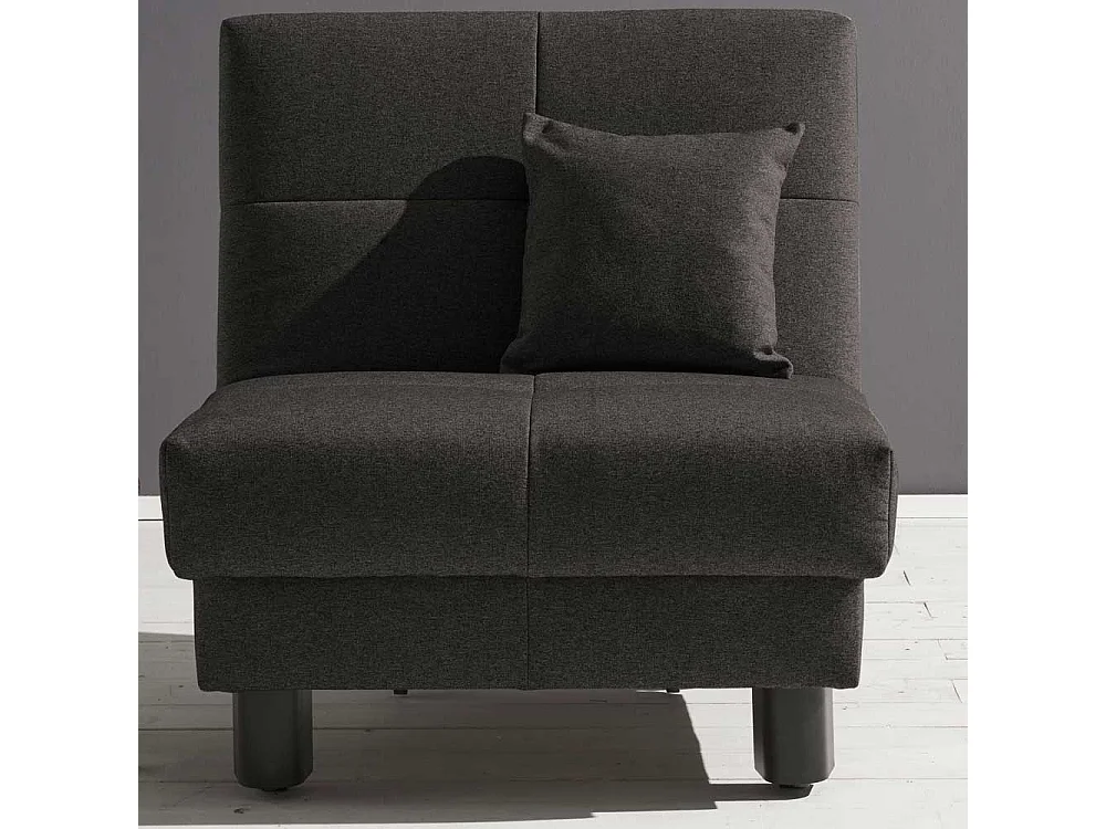 Ruhesessel in Dunkelgrau Flachgewebe 85 cm breit