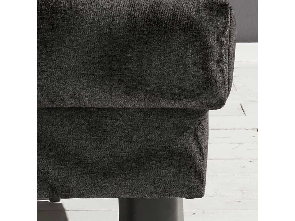 Ruhesessel in Dunkelgrau Flachgewebe 85 cm breit