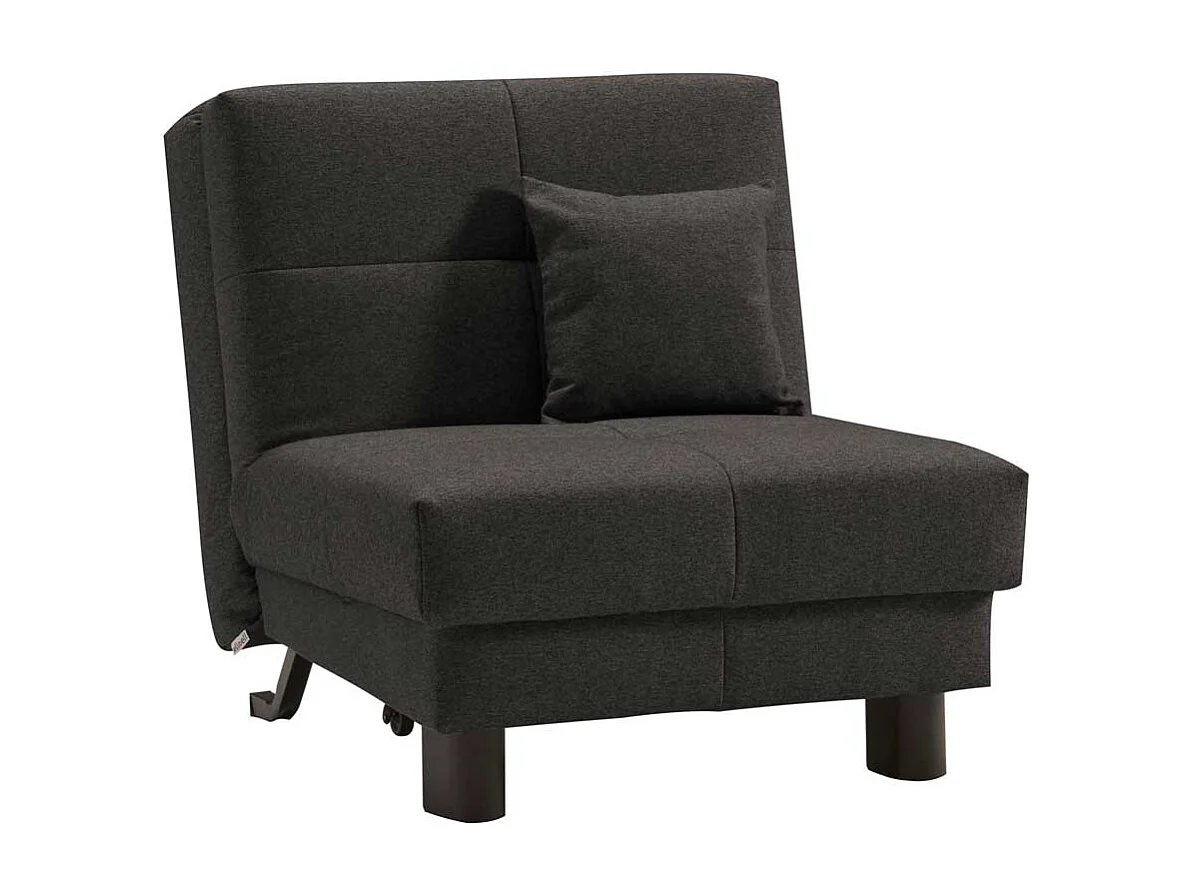 Ruhesessel in Dunkelgrau Flachgewebe 85 cm breit