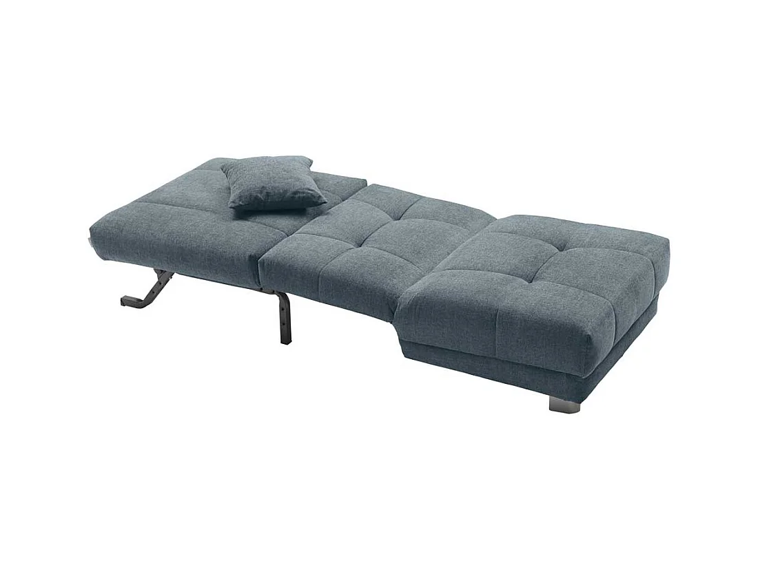 Schlafsessel in Hellblau Flachgewebe 85 cm breit