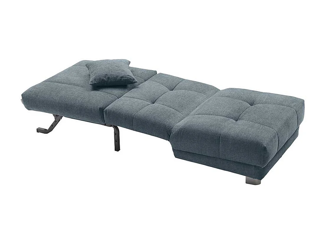 Schlafsessel in Hellblau Flachgewebe 85 cm breit