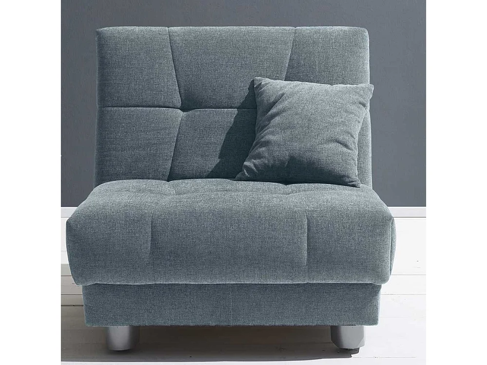 Schlafsessel in Hellblau Flachgewebe 85 cm breit