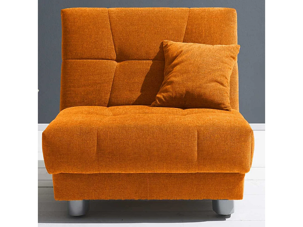 Design Sessel in Gelb Flachgewebe Schlaffunktion