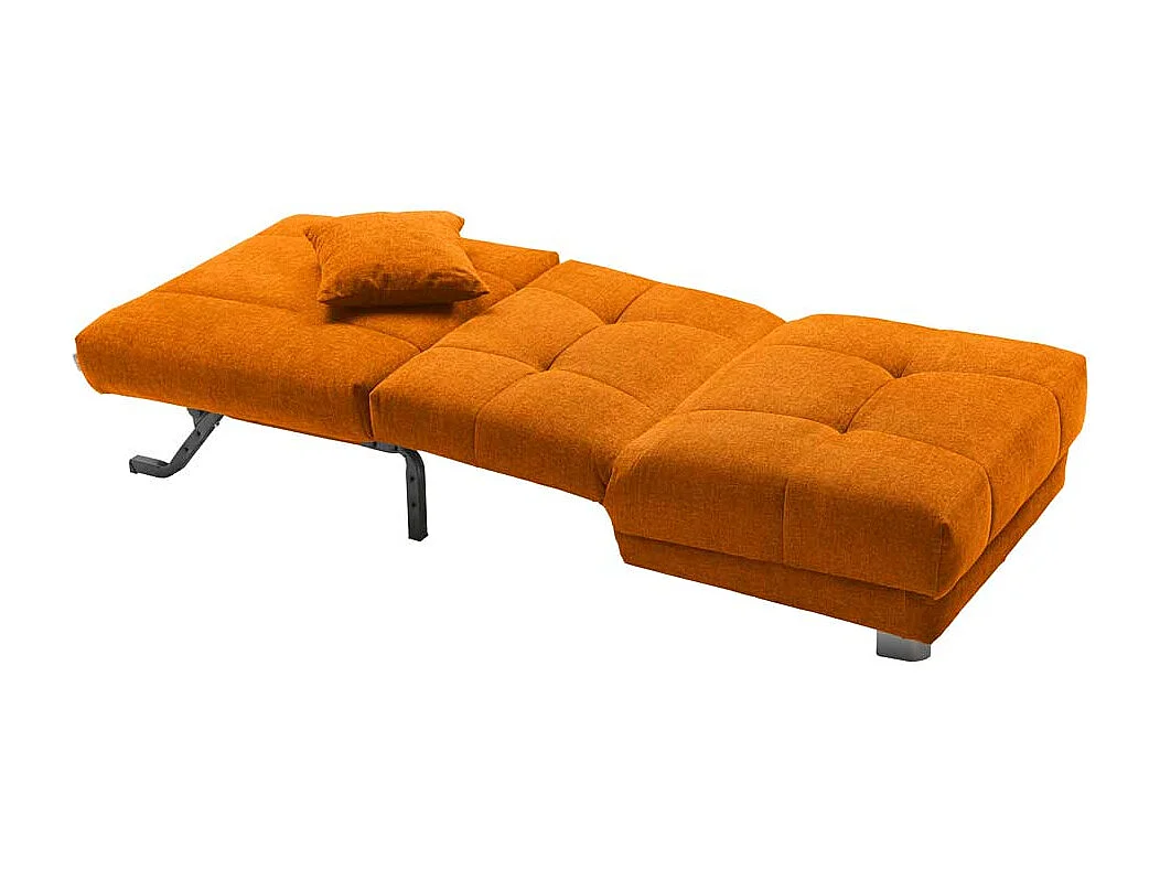 Design Sessel in Gelb Flachgewebe Schlaffunktion