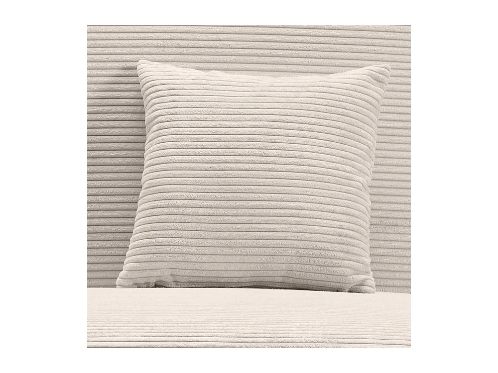 Schlafsessel Cord Beige in modernem Design 60 cm Sitztiefe