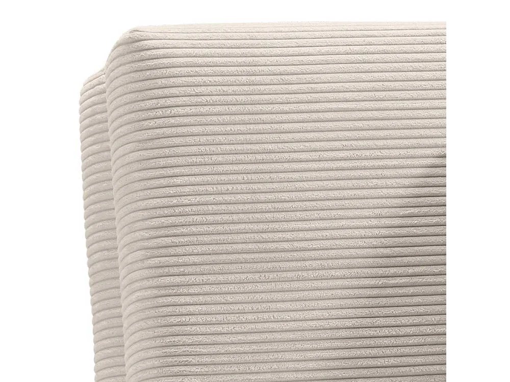 Schlafsessel Cord Beige in modernem Design 60 cm Sitztiefe