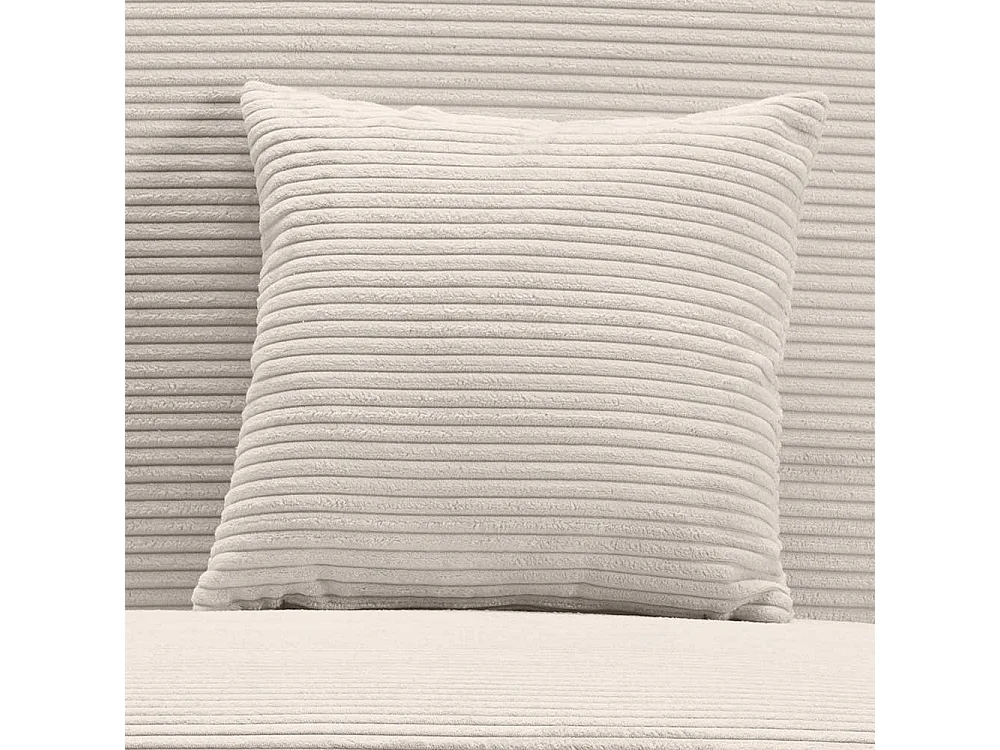 Schlafsessel Cord Beige in modernem Design 60 cm Sitztiefe