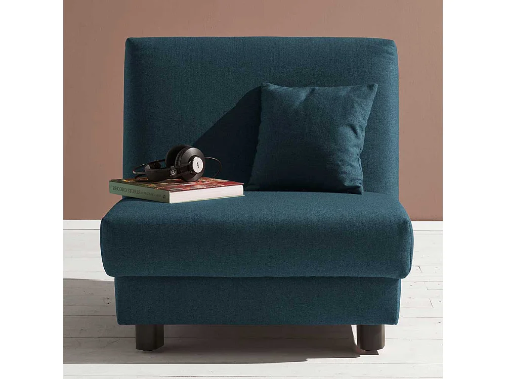 Schlafsessel in Petrol Flachgewebe Made in Germany