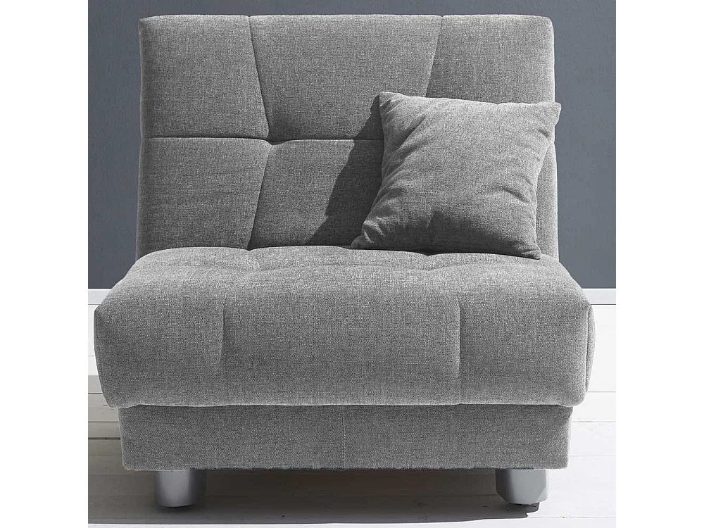 Schlafsessel in Grau Flachgewebe 85 cm breit