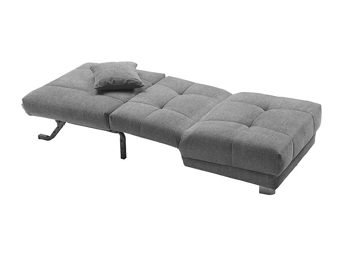 Schlafsessel in Grau Flachgewebe 85 cm breit