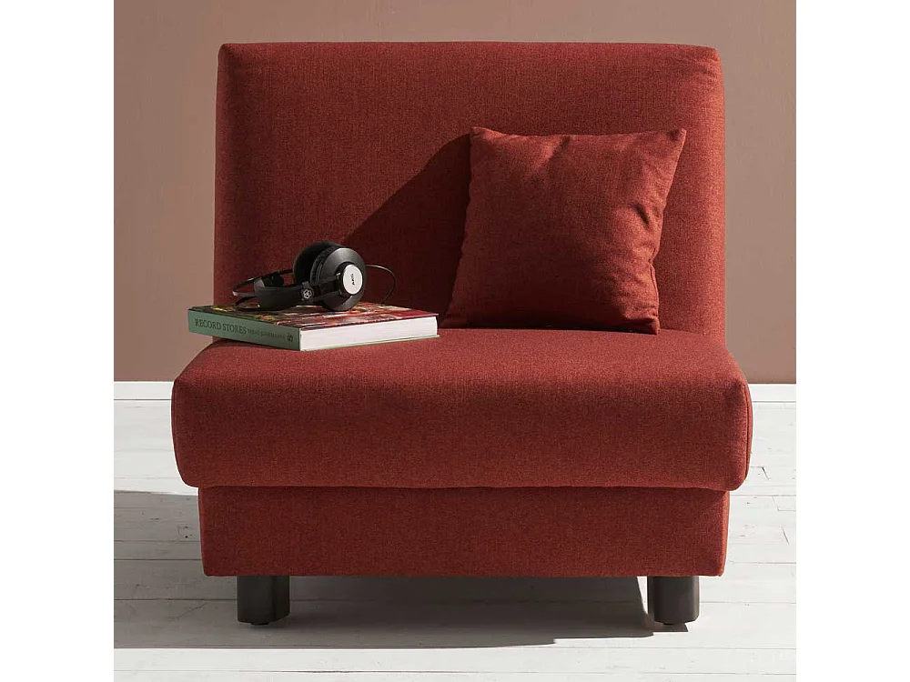 Schlafsessel in Dunkelrot Stoff Made in Germany