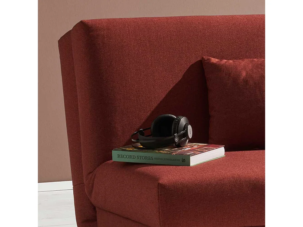 Schlafsessel in Dunkelrot Stoff Made in Germany