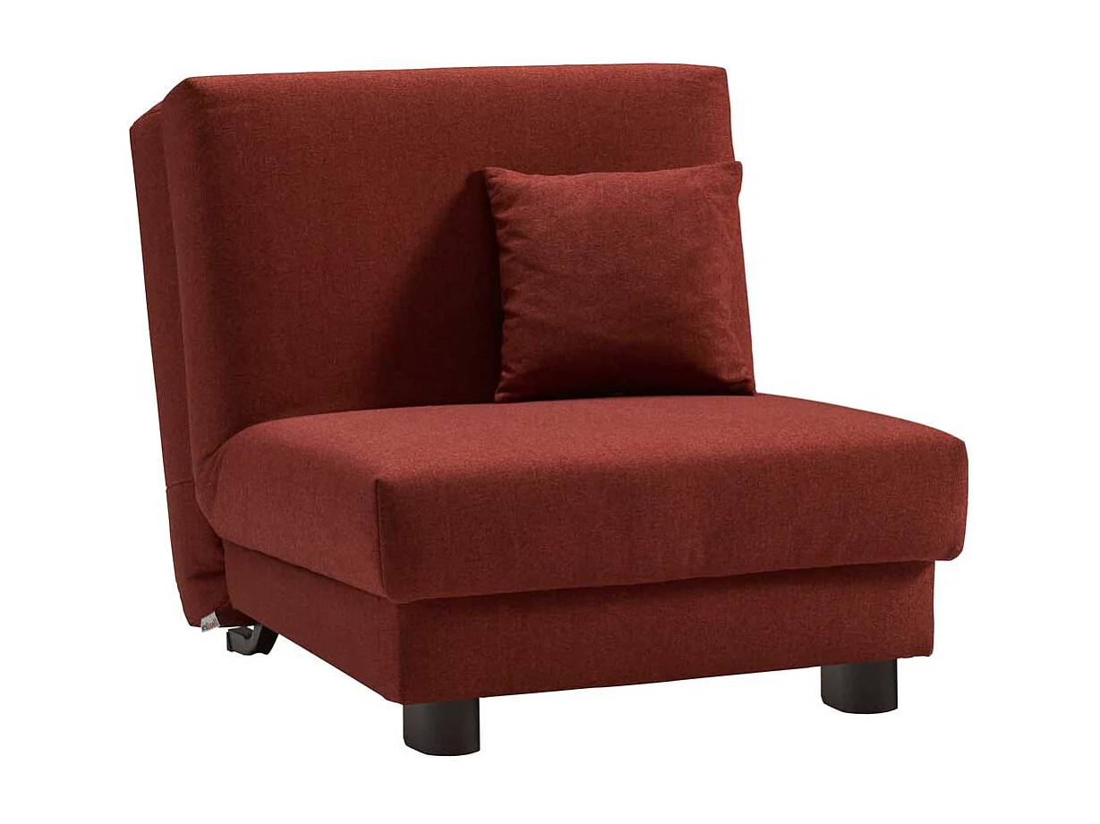 Schlafsessel in Dunkelrot Stoff Made in Germany