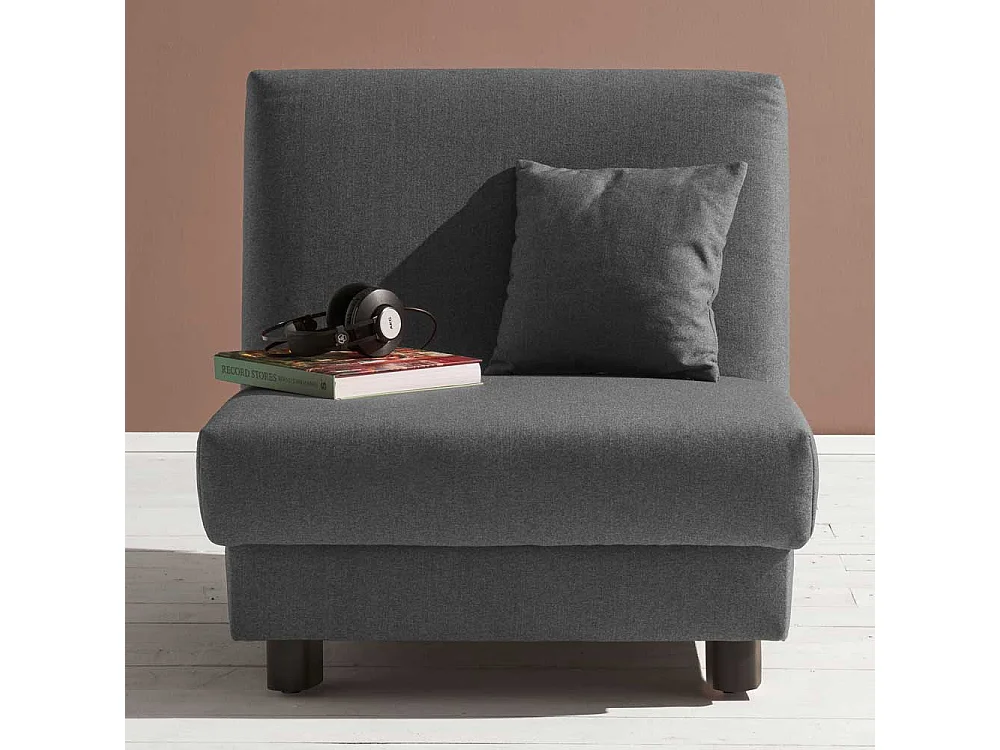 Faltsessel in Grau Schlaffunktion