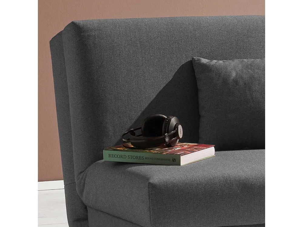 Faltsessel in Grau Schlaffunktion