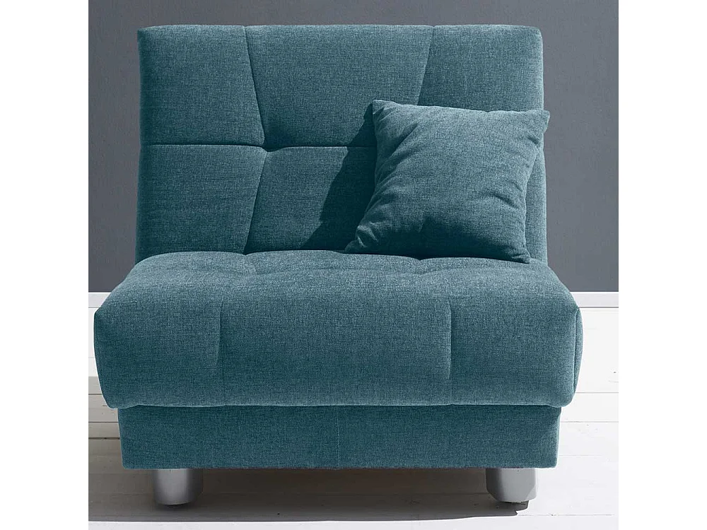 Schlafsessel in Petrol Flachgewebe 85 cm breit