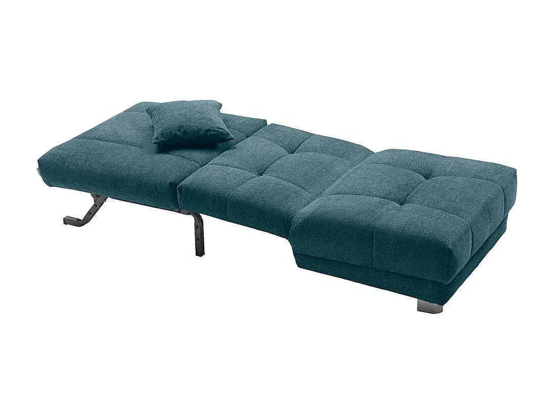 Schlafsessel in Petrol Flachgewebe 85 cm breit