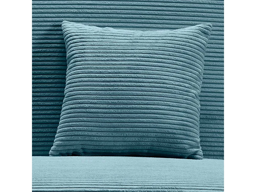 Faltsessel Cord Petrol in modernem Design Untergestell aus Metall