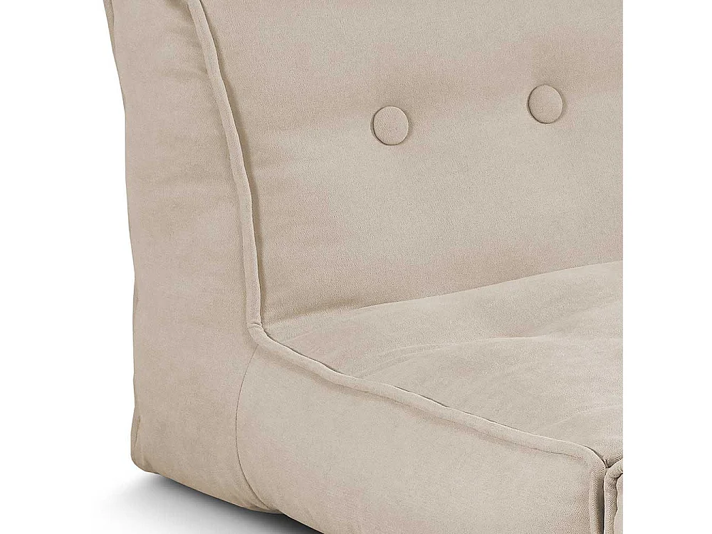 Faltsessel in Cremefarben Webstoff Bezug