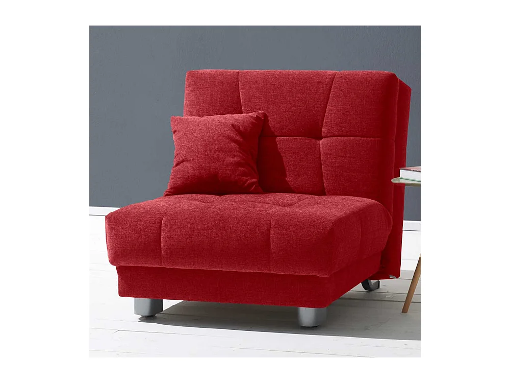 Faltsessel in Rot Flachgewebe 85 cm breit