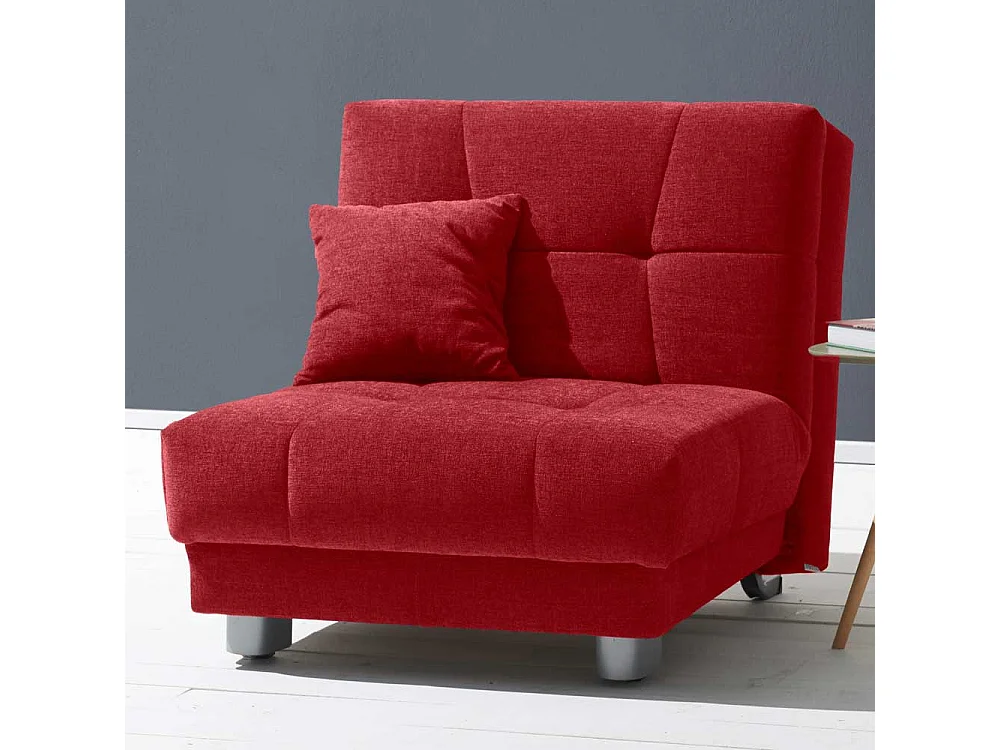 Faltsessel in Rot Flachgewebe 85 cm breit