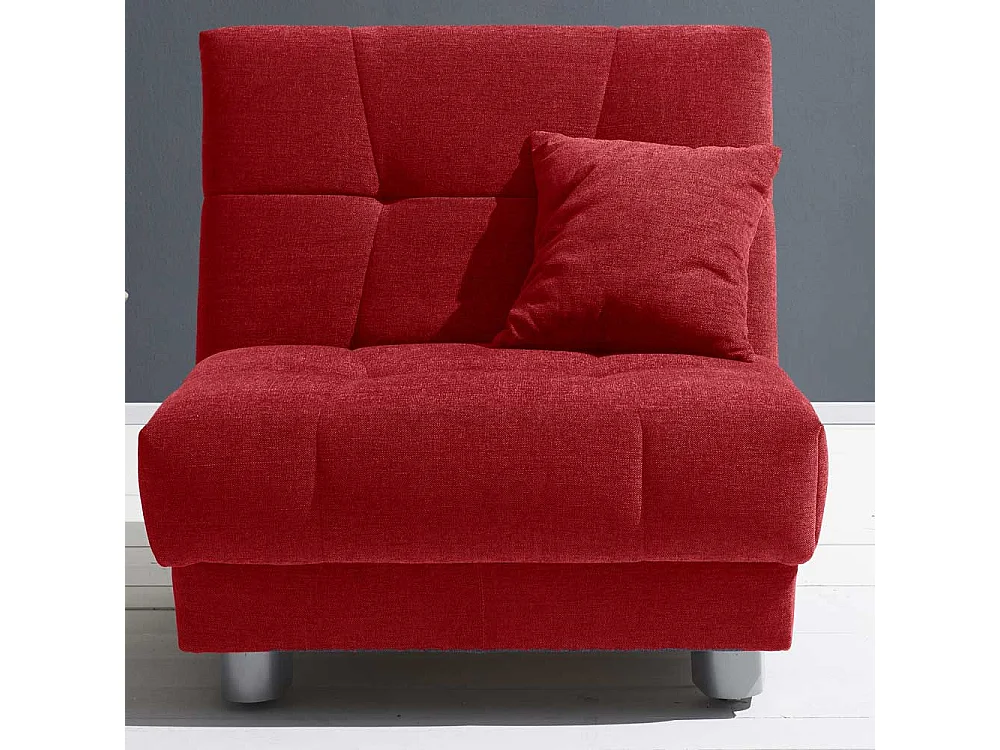 Faltsessel in Rot Flachgewebe 85 cm breit