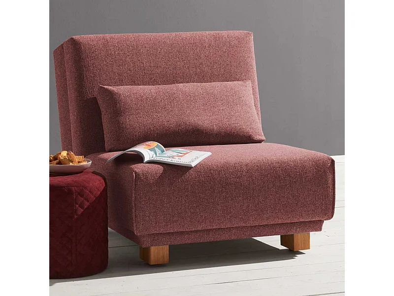 Faltsessel in Rosa Stoff modern