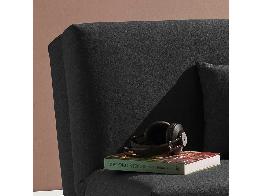 Sessel in Dunkelgrau Schlaffunktion