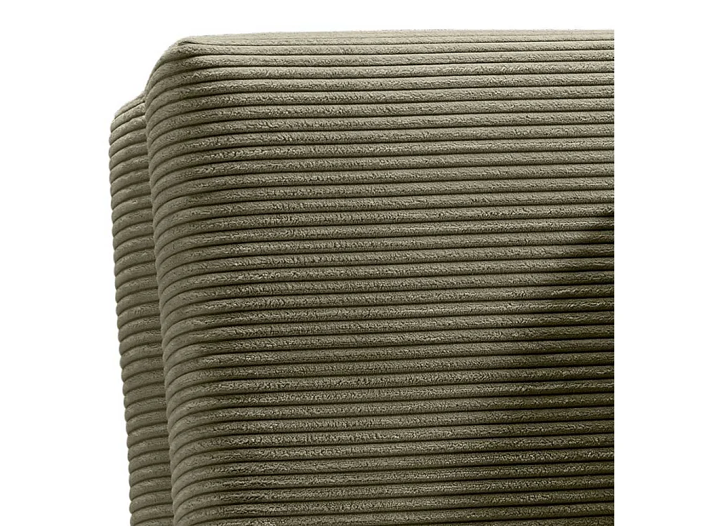 Schlafsessel Cord grün in modernem Design 85 cm breit