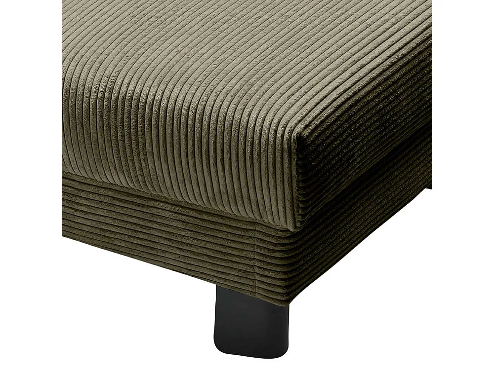 Schlafsessel Cord grün in modernem Design 85 cm breit