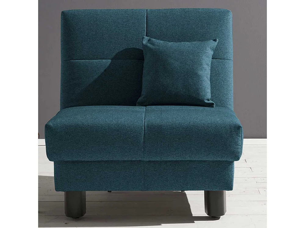 Schlafsessel in Petrol Stoff 85 cm breit