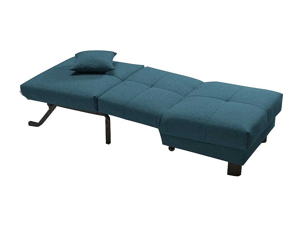 Schlafsessel in Petrol Stoff 85 cm breit