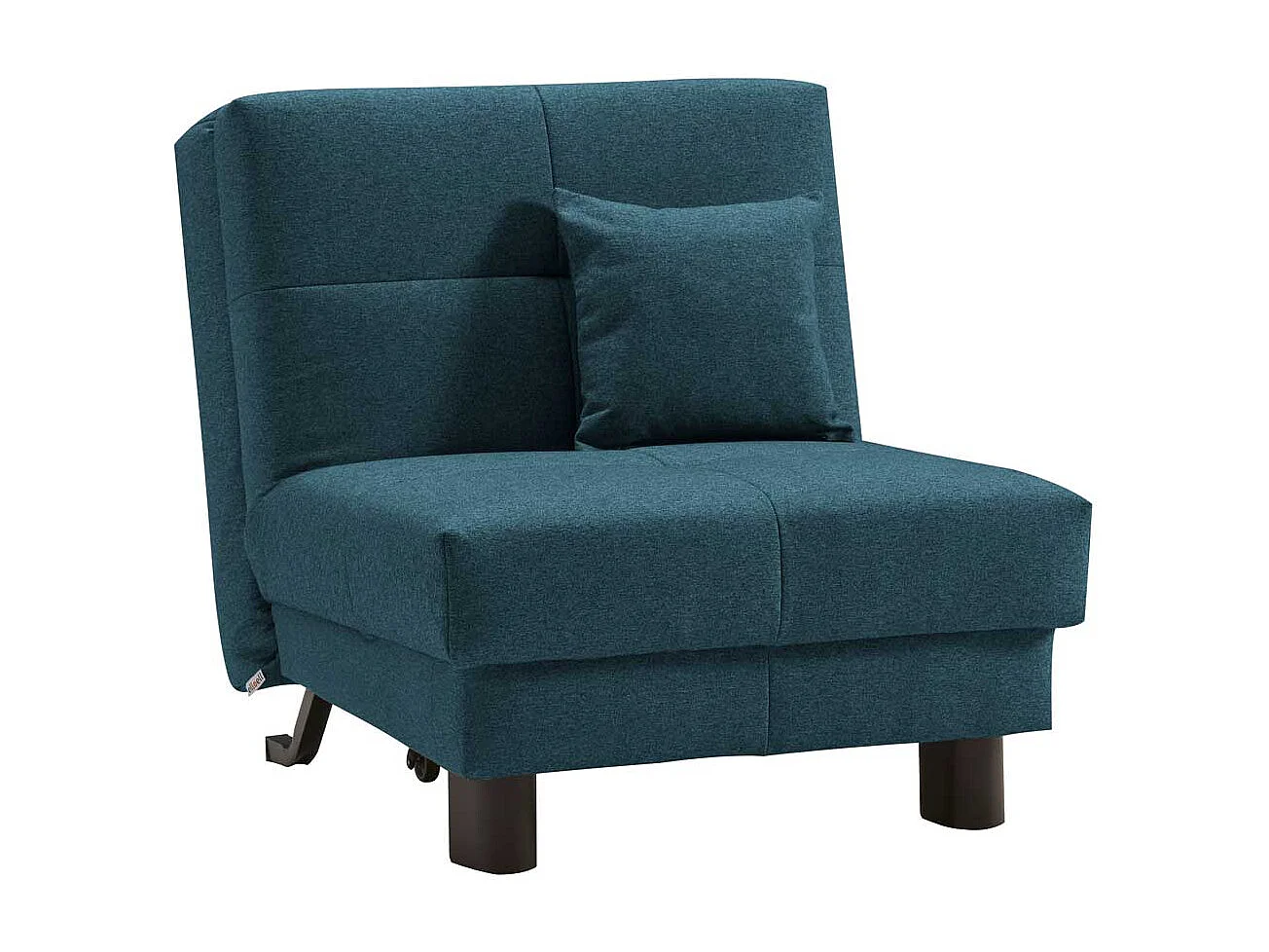 Schlafsessel in Petrol Stoff 85 cm breit