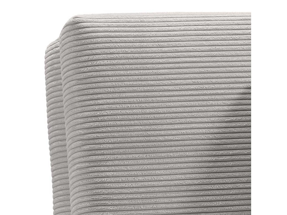 Hellgrauer Schlafsessel mit Vierfußgestell aus Metall 85 cm breit